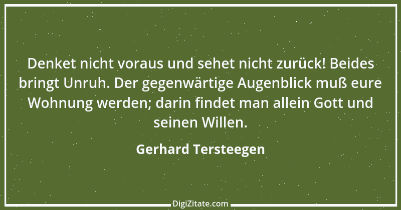 Zitat von Gerhard Tersteegen 21