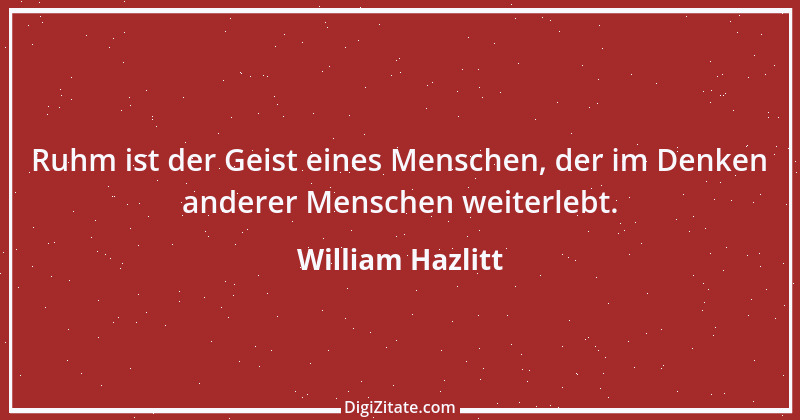 Zitat von William Hazlitt 32