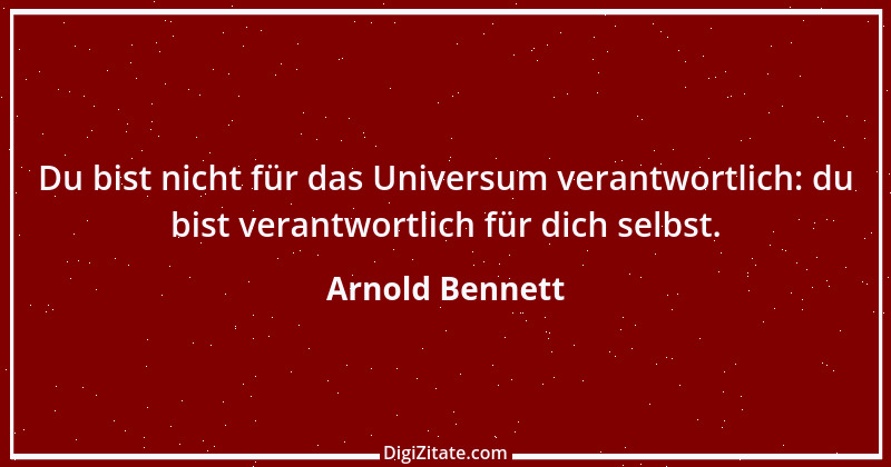 Zitat von Arnold Bennett 7