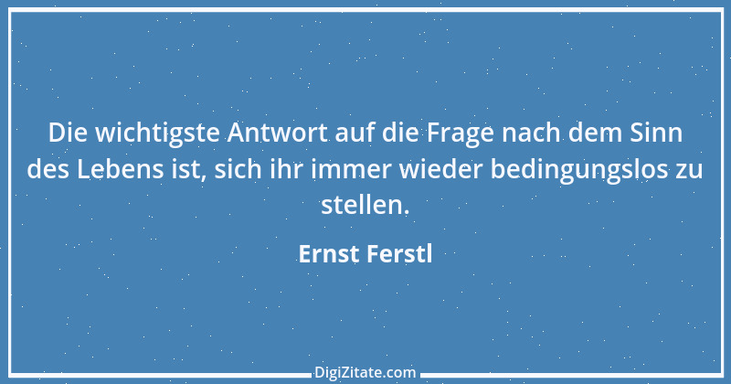 Zitat von Ernst Ferstl 1621