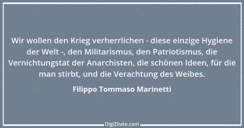 Zitat von Filippo Tommaso Marinetti 3