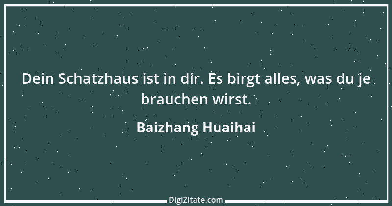 Zitat von Baizhang Huaihai 1