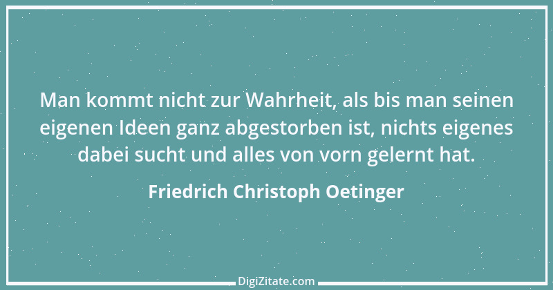 Zitat von Friedrich Christoph Oetinger 1