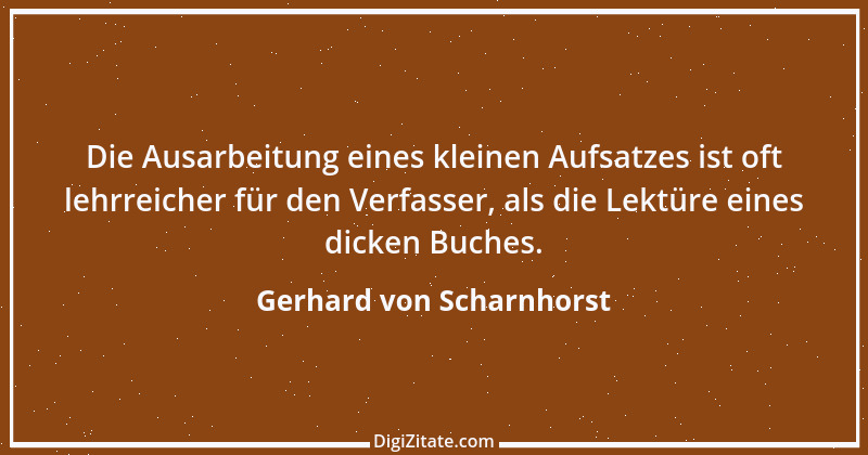 Zitat von Gerhard von Scharnhorst 4