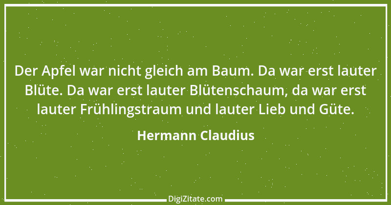 Zitat von Hermann Claudius 1