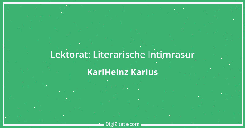 Zitat von KarlHeinz Karius 107