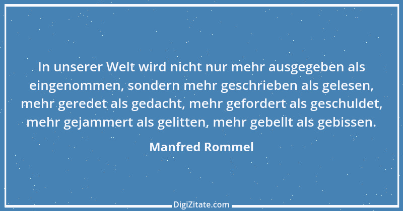 Zitat von Manfred Rommel 22