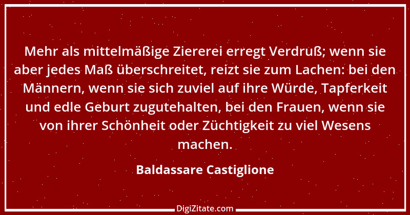 Zitat von Baldassare Castiglione 1