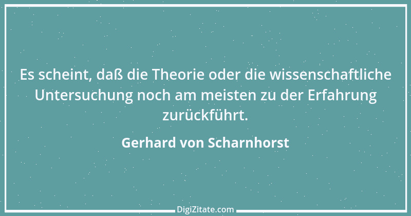 Zitat von Gerhard von Scharnhorst 5