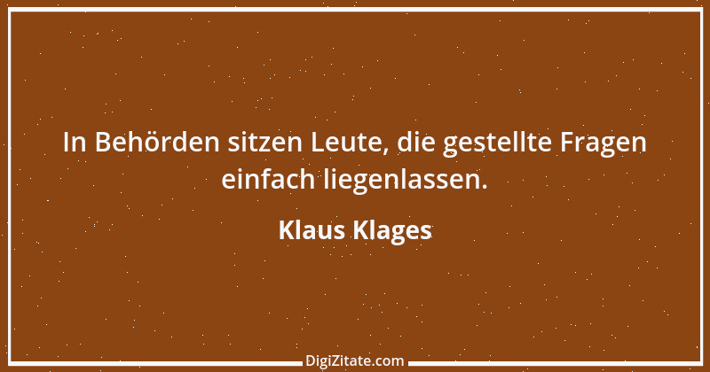 Zitat von Klaus Klages 435