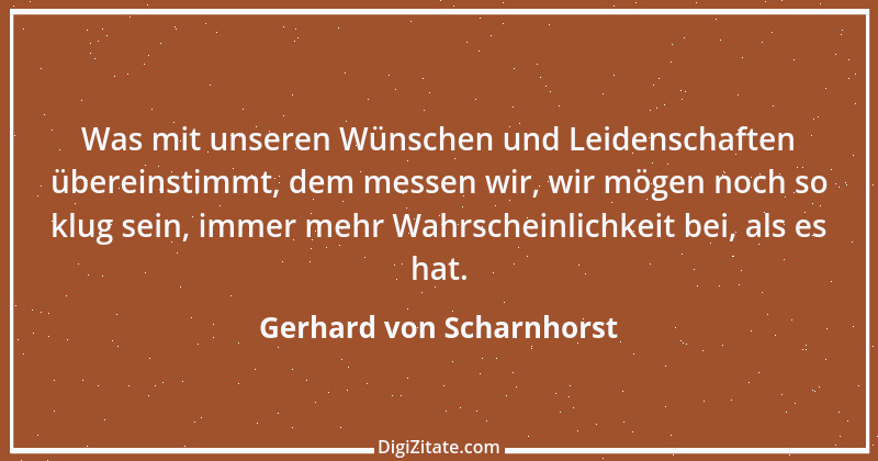 Zitat von Gerhard von Scharnhorst 6