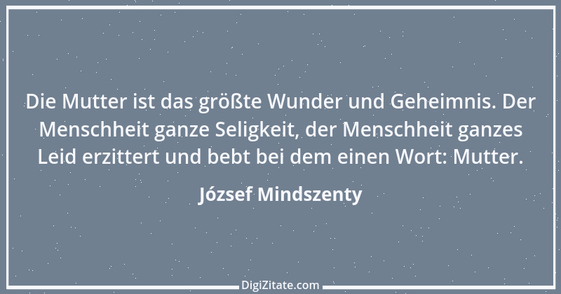 Zitat von József Mindszenty 1