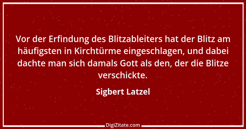 Zitat von Sigbert Latzel 93