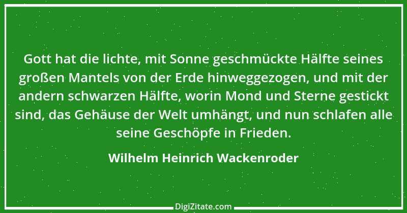 Zitat von Wilhelm Heinrich Wackenroder 9