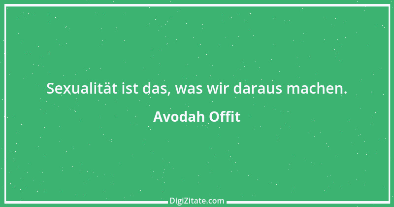 Zitat von Avodah Offit 1