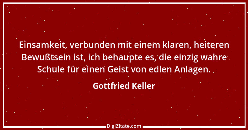 Zitat von Gottfried Keller 19