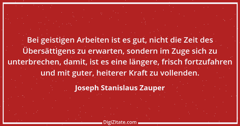 Zitat von Joseph Stanislaus Zauper 95