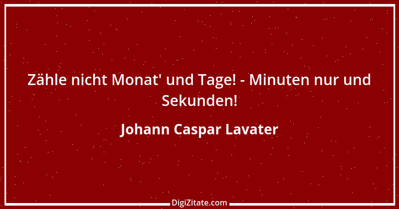 Zitat von Johann Caspar Lavater 157