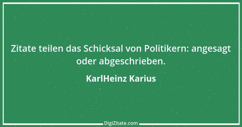 Zitat von KarlHeinz Karius 112