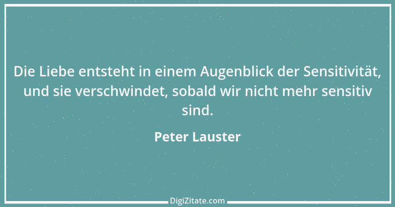 Zitat von Peter Lauster 11