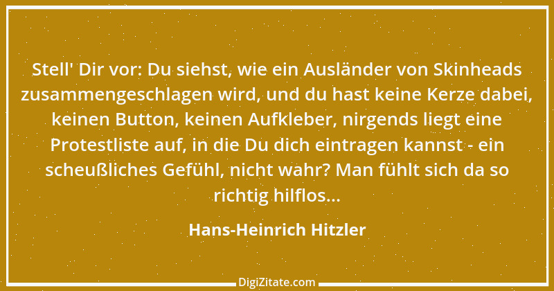 Zitat von Hans-Heinrich Hitzler 6