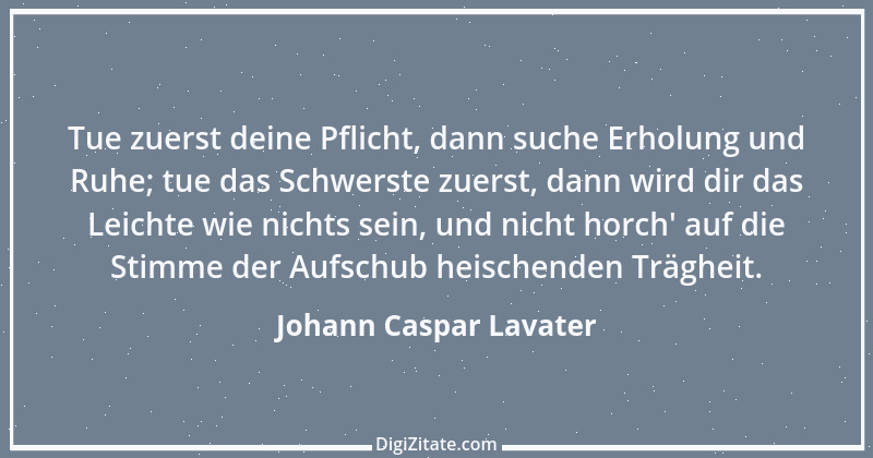 Zitat von Johann Caspar Lavater 158