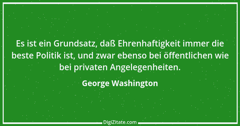 Zitat von George Washington 2