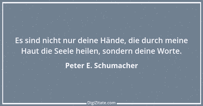 Zitat von Peter E. Schumacher 994