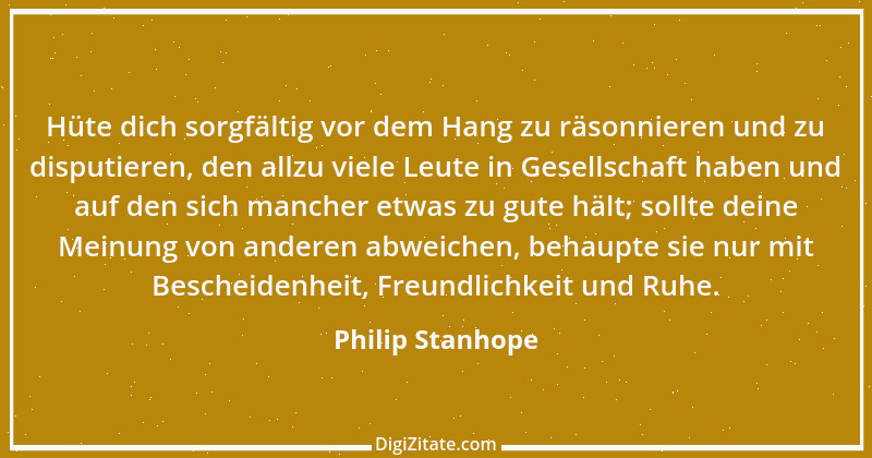 Zitat von Philip Stanhope 90