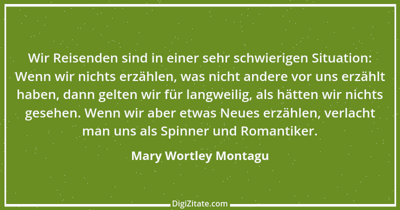 Zitat von Mary Wortley Montagu 5