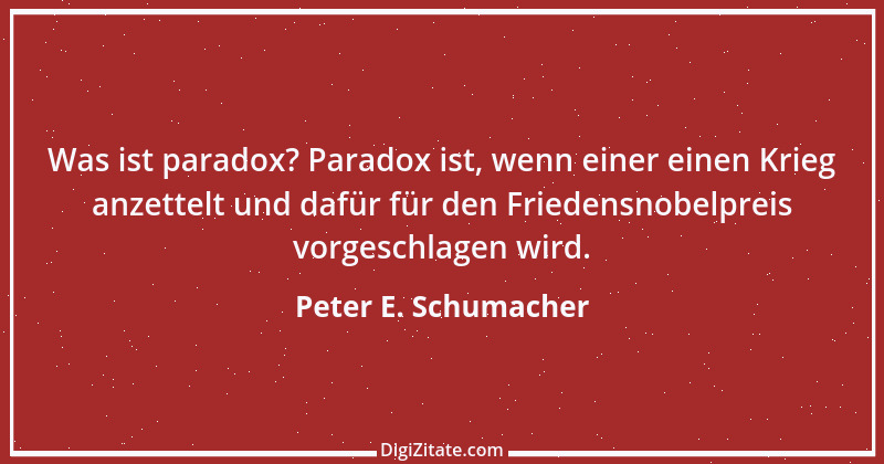 Zitat von Peter E. Schumacher 995