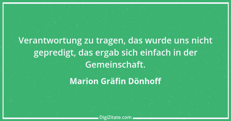 Zitat von Marion Gräfin Dönhoff 1