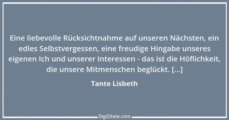 Zitat von Tante Lisbeth 3