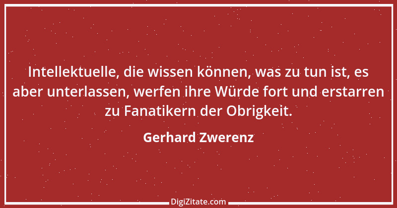 Zitat von Gerhard Zwerenz 1