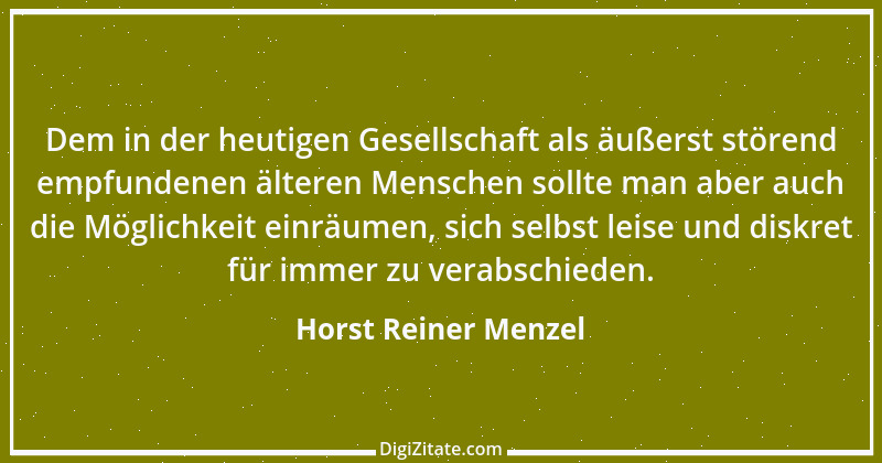 Zitat von Horst Reiner Menzel 2