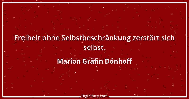 Zitat von Marion Gräfin Dönhoff 2