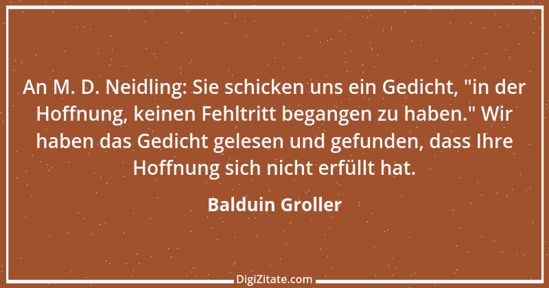 Zitat von Balduin Groller 2