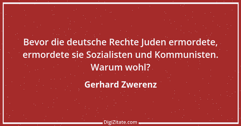 Zitat von Gerhard Zwerenz 2