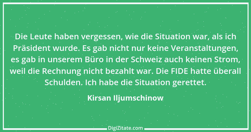 Zitat von Kirsan Iljumschinow 3