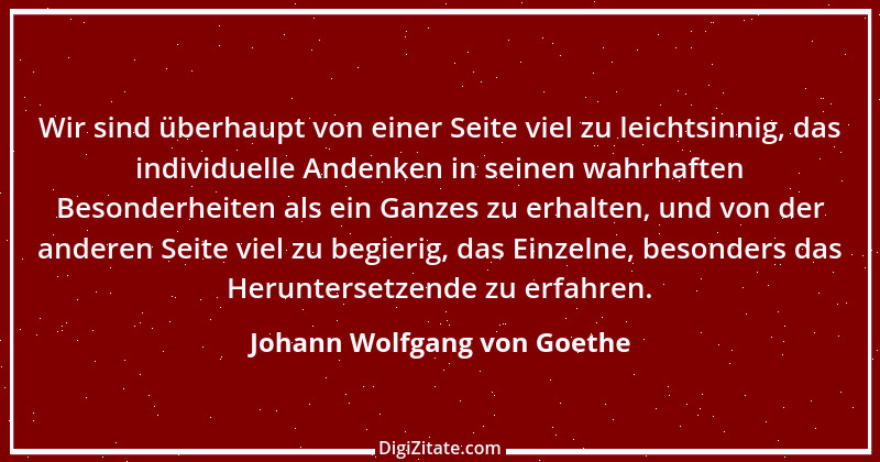 Zitat von Johann Wolfgang von Goethe 1194