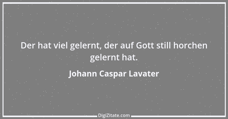 Zitat von Johann Caspar Lavater 165