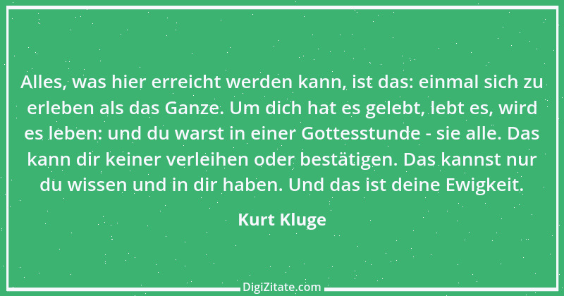 Zitat von Kurt Kluge 1