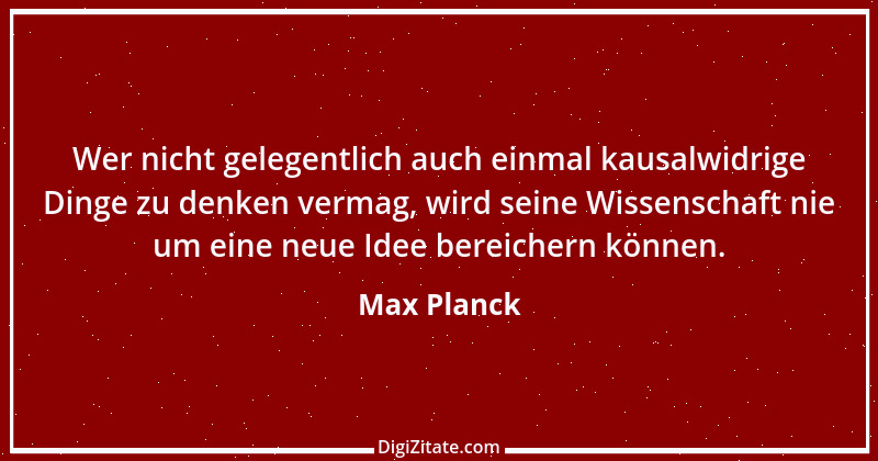 Zitat von Max Planck 2