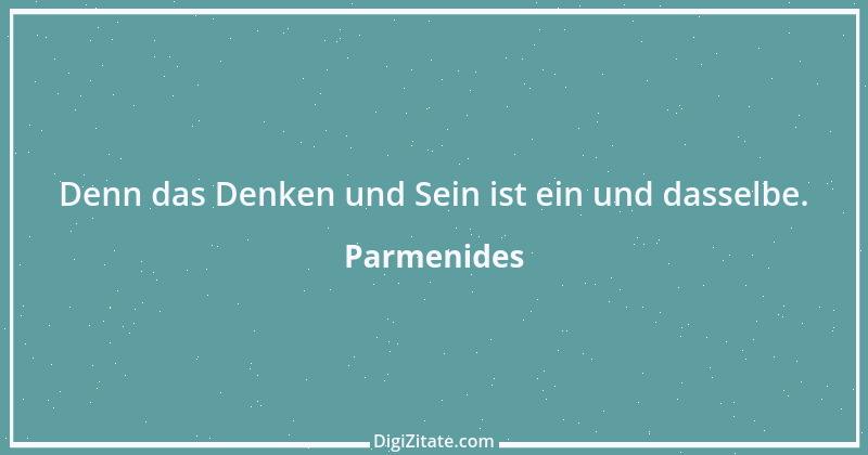 Zitat von Parmenides 4