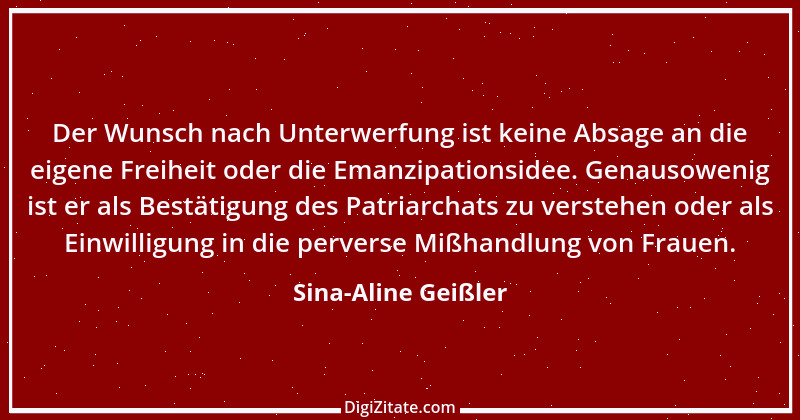 Zitat von Sina-Aline Geißler 1