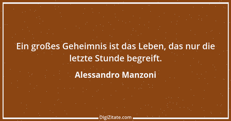 Zitat von Alessandro Manzoni 1