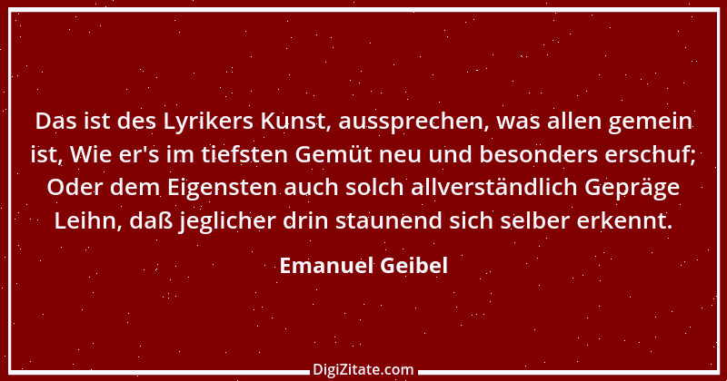 Zitat von Emanuel Geibel 130