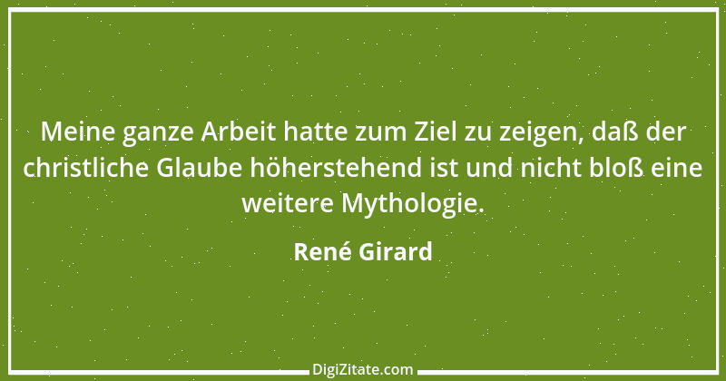 Zitat von René Girard 1