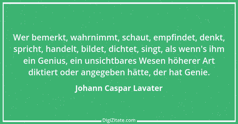 Zitat von Johann Caspar Lavater 166