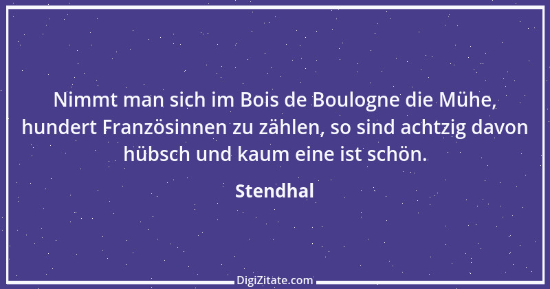 Zitat von Stendhal 166